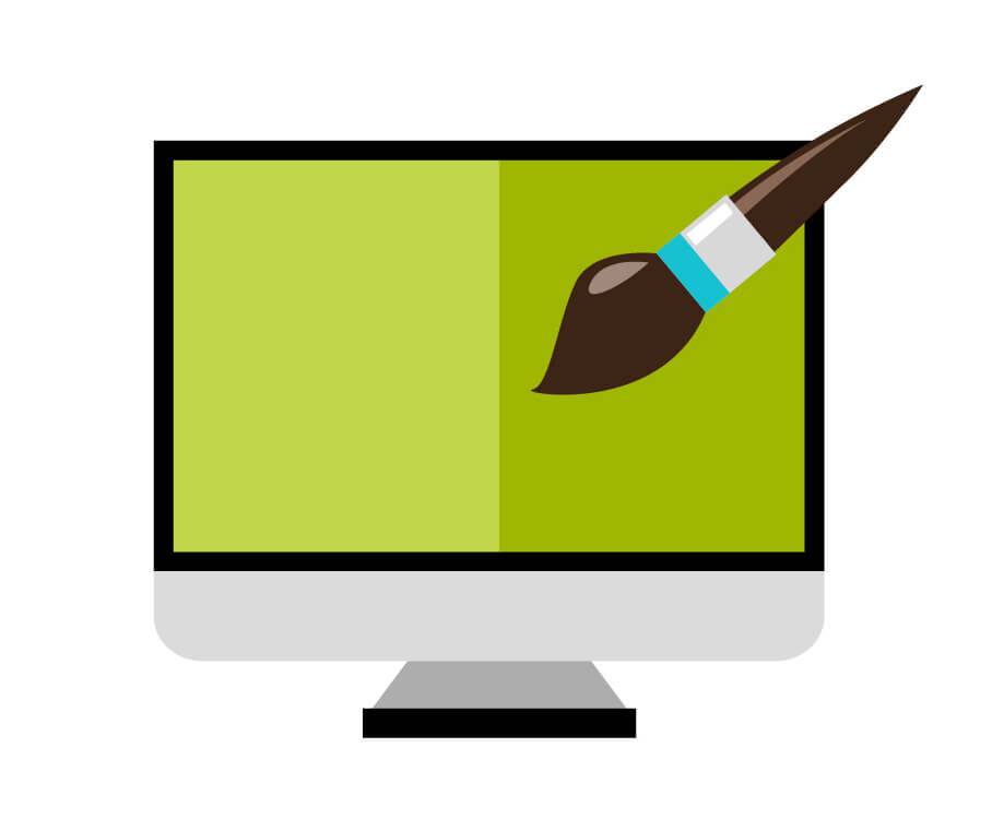 Web Design & Development Icon website designing vector icon