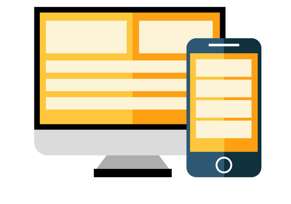 Responsive website design & Web Development Icon Responsive Website design and development icon