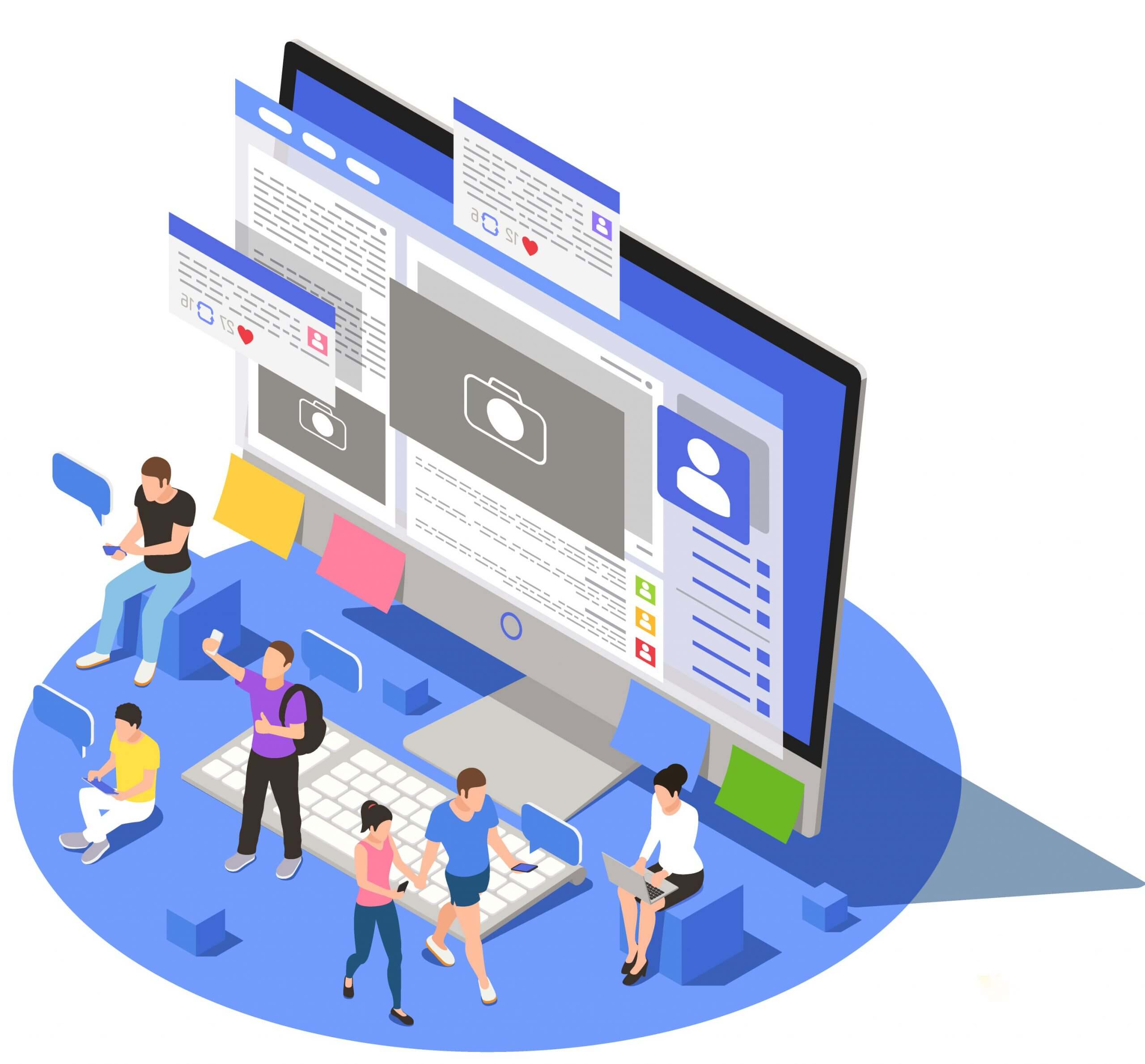 social media marketing image