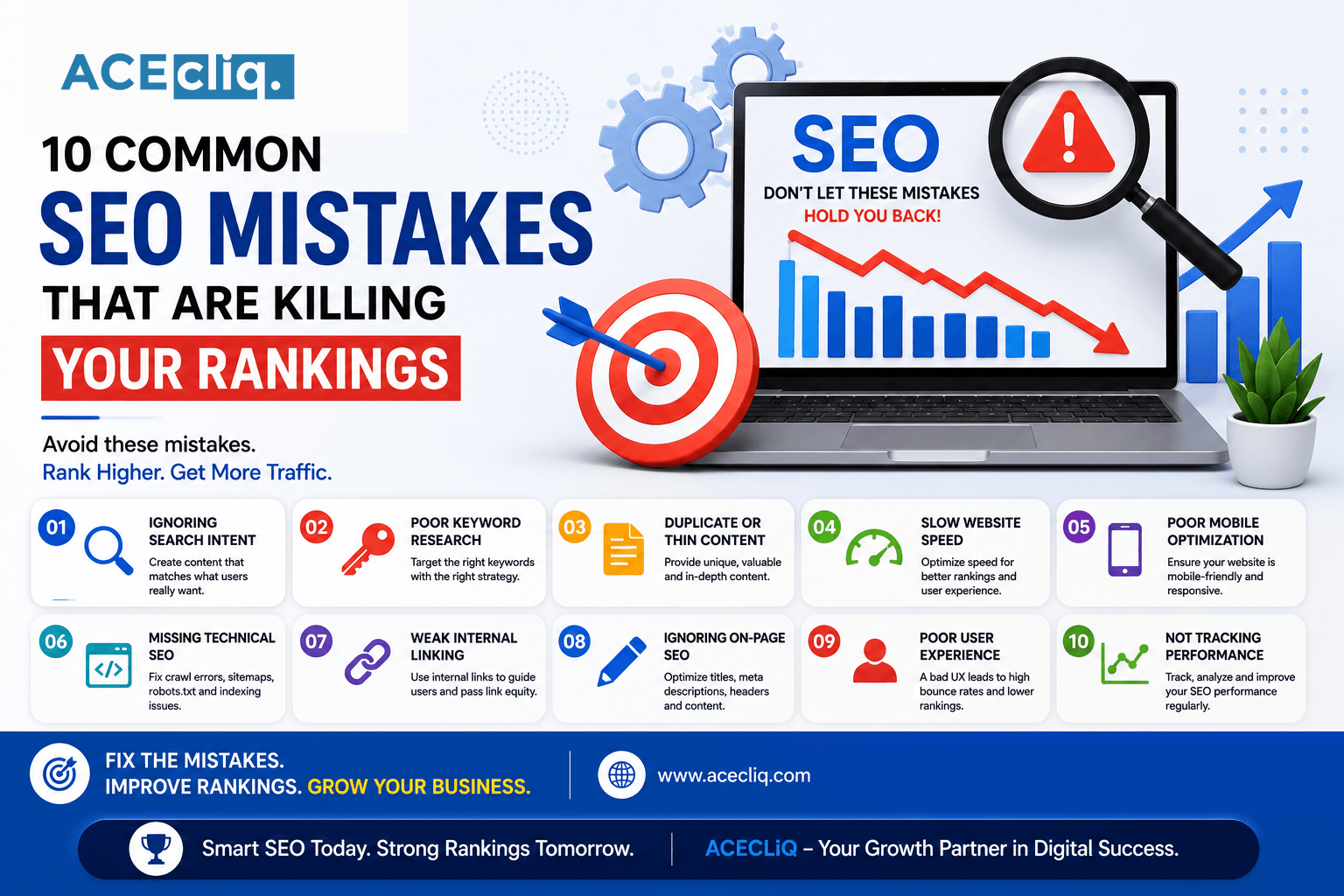 10 Common SEO Mistakes That Are Killing Your Rankings